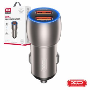 Adaptador Isqueiro 2 USB-A 5V 36W QC 3.0 XO - (CC52)