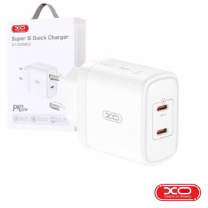 Alimentador 2 USB-C PD 50W Branco XO - (CE08)