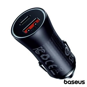 Adaptador Isqueiro USB PD QC3.0 / USB-C 60W BASEUS - (CGJM000113)