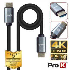 Cabo HDMI 2.0 UHD 4K Macho / Macho 15m PROK - (CHDMI15K)