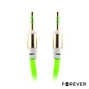 Cabo Jack 3.5mm Macho / Jack 3.5mm Macho 1M Verde St FOREVER - (CJACK-AUX/GR)