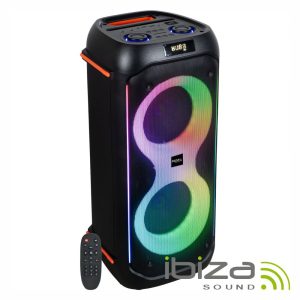 Coluna Amplificada 2x6.5" 600W USB/SD/AUX/BT LED TWS IBIZA - (COLUMBA600)