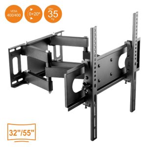 Suporte Lcd/LED Curvo 32/55" 35kg Vesa 400/400 C/ 2 Braços - (CURVED-3255SLIM)