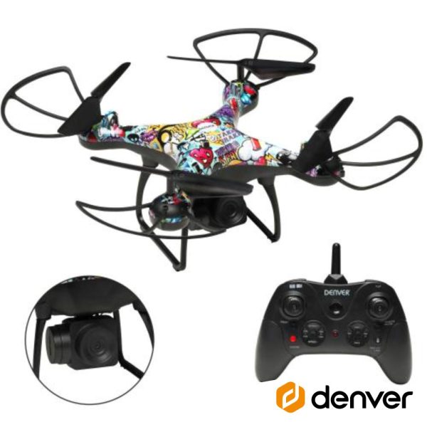 Drone C/ Transmissor 2.4ghz 4 Hélices DENVER - (DCH-350)