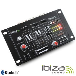 Mesa De Mistura 4 Canais 7 Entradas USB/BT IBIZA - (DJ21USB-BT)