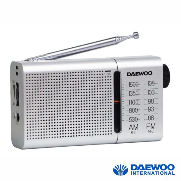 Rádio Portátil AM/FM Cinzento DAEWOO - (DW1037)