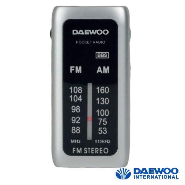 Rádio Portátil AM/FM Cinzento DAEWOO - (DW1129)