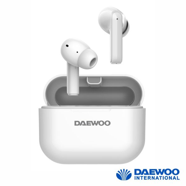 Auriculares Bluetooth 5.3 C/ Mic Dock TWS ENC IPX4 DAEWOO - (DW2005)