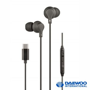 Auscultadores C/ Fios Stereo USB-C Preto DAEWOO - (DW2015)