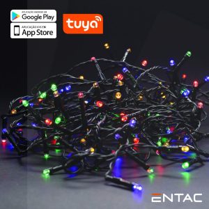 Luzes de Natal 120 LED Multicor APP TUYA 220V 9m - (ECL-120-TY-MC)