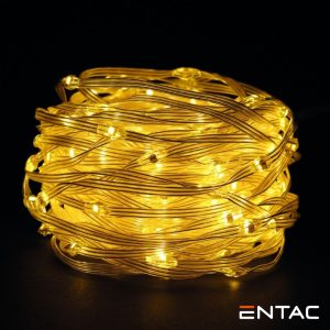 Luzes de Natal 200 Micro LED 3mm 3000K 20m ENTAC - (ECML-200-WW)