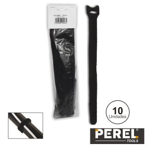 Abraçadeira Velcro Preta 205mm 10X Perel - (ECSB200)