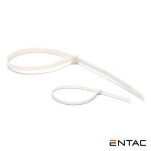 Conjunto 50 Abraçadeiras Nylon 4.8x200mm Branco ENTAC - (ECT-4.8-200-W)