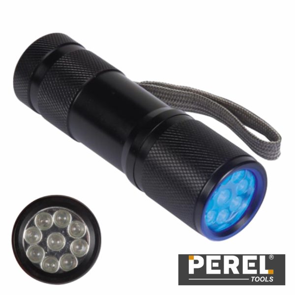 Lanterna Alumínio 9 LEDS UV Perel - (EFL41UV)