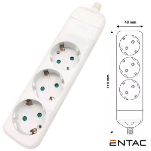 Extensão Elétrica 3x Schuko ENTAC - (ERWSEG3)