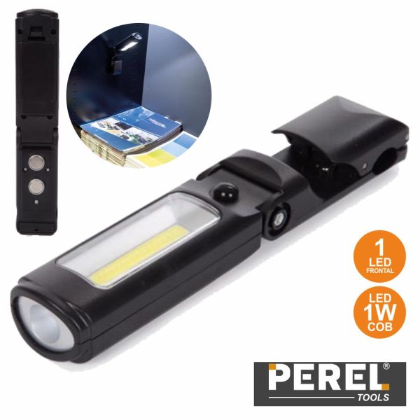 Lâmpada Magnética C/ Suporte 1 LED Cob 1W Perel - (EWL4)