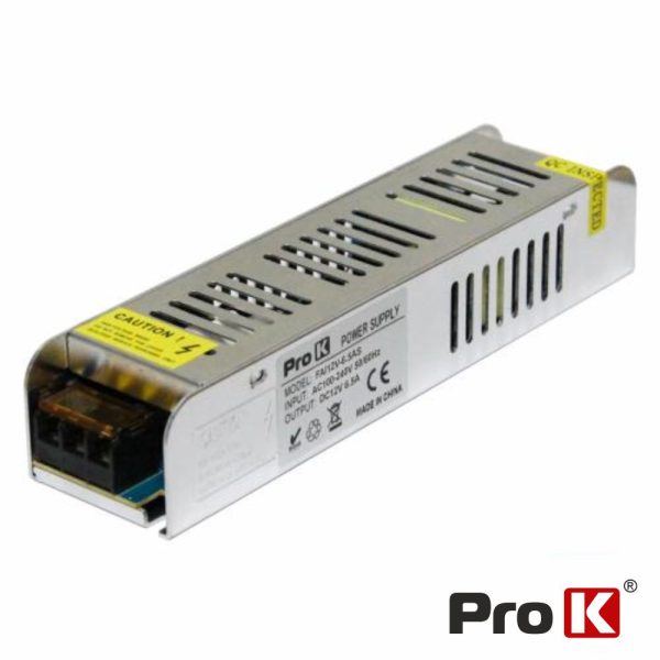 Fonte de Alimentação Industrial Slim 12V 75W 6.5A PROK - (FAI12V-6.5AS(N))