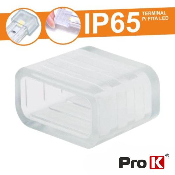 Terminal Borracha P/ Fita LEDS IP65 PROK - (FL50/CF)