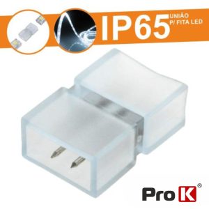 União Borracha P/ Fita LEDS 2835 2p Monocor IP65 PROK - (FL52/UP)