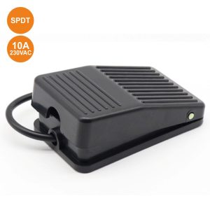 Interruptor De Pé 10a 250v Spdt Preto - (FOOTSW690)