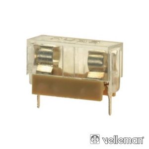 Suporte Fusíveis 5x20mm P/ Ci  C/ Proteção Plástica VELLEMAN - (FUSE/HL*)