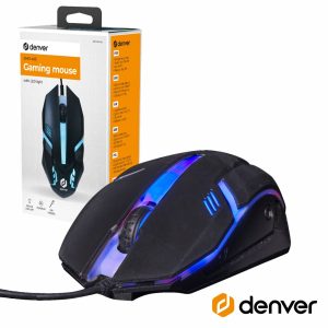 Rato Óptico Gaming RGB 1000 DPI DENVER - (GMO-403)