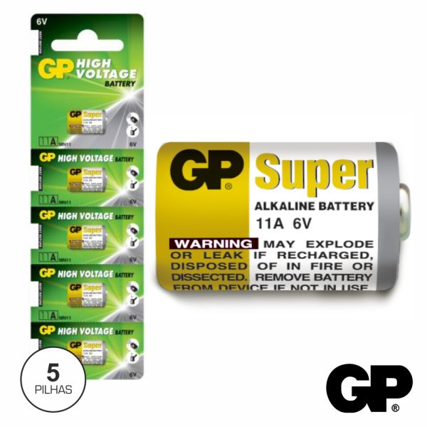 Pilha Alcalina 11A 6v 5x Blister Gp - (GP11A-BL5)