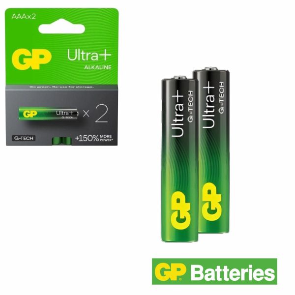 Pilha Ultra Alcalina Plus LR03/AAA 1.5V 2x Blister GP - (GP24AUP-PGB2)