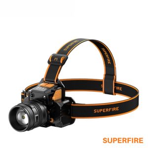 Lanterna de Cabeça 10W 350lm IP44 Zoom SUPERFIRE - (HL58)