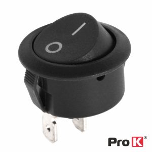 Interruptor Basculante 6A-250V On-Off Preto PROK - (ITR025BK)