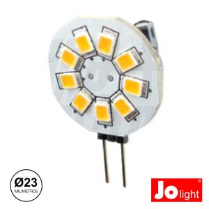 Lâmpada G4 1.5W 10-30V 9 LEDS Branco Frio Jolight - (JO500/1)