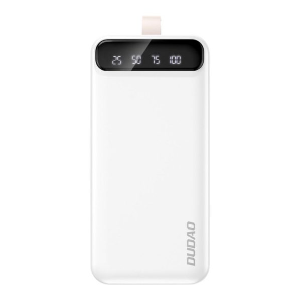 Powerbank 30000mAh C/ Ficha 2x USB-A USB-C Branco - (K8SWHITE)