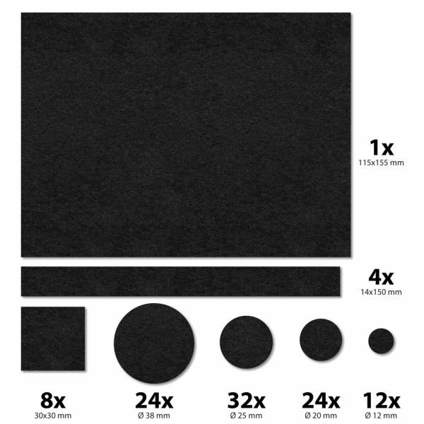 Autocolantes Feltro Diversos 106x - (KIT-AFC/106-A)