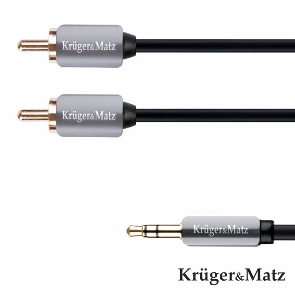 Cabo Jack 3.5mm Macho / 2-RCA Macho St 3m KRUGER MATZ - (KM0311)