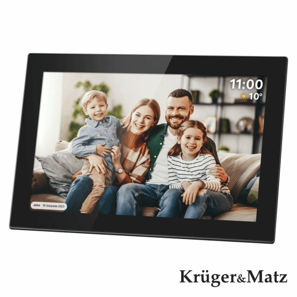 Moldura Digital FRAMEO Wi-Fi 10.1" Preto KRUGER MATZ - (KM1100)