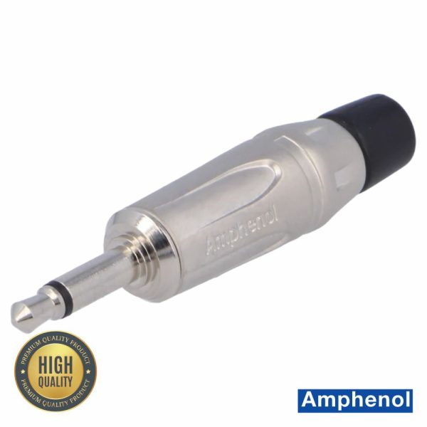 Ficha Jack 3.5mm Macho Mono Niquelada AMPHENOL - (KM2P)