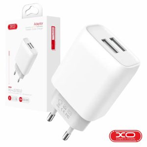 Alimentador 2 USB-A 2.4A Branco XO - (L57-WH)