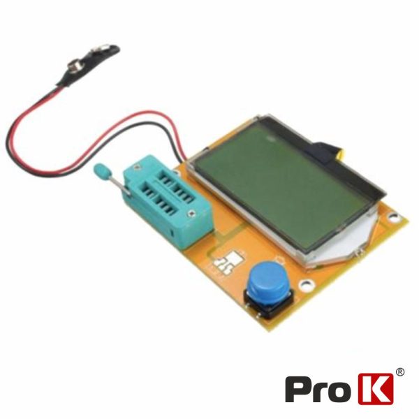 Testador De Componentes Esr Scr Mosfet C/ Visor PROK - (LCR-TESTER01A)