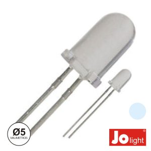 LED 5mm Alto Brilho Branco Frio Jolight - (LL0510PW)