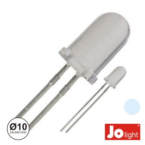 LED 10mm Alto Brilho Branco Frio Jolight - (LL1010PW)