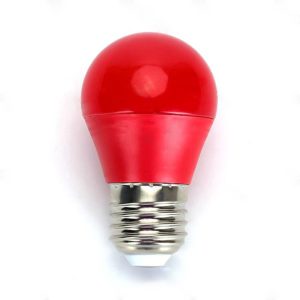 Lâmpada E27 4W= 30W 230V LED Vermelho - (LLE274R)