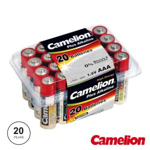 Pilha Alcalina LR03/AAA 1.5v 20x Blister CAMELION - (LR03-PB20)