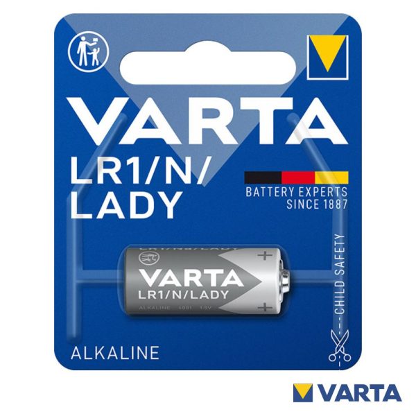 Pilha Alcalina LR1/N/LADY 1.5v 880ma Blister Varta - (LR1)