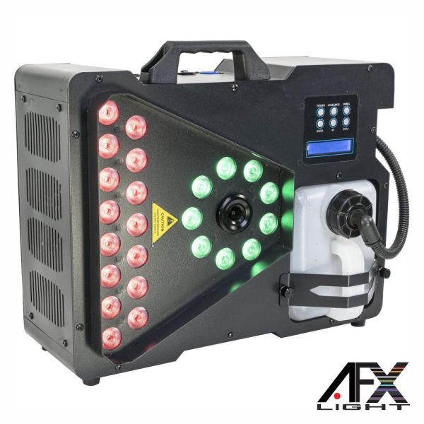 Máquina de Fumos 1800W 24 LEDS 8W RGBW C/ Comando AFX - (MAGMA-1800)