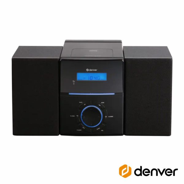 Sistema Som 2.0 C/ Visor LCD FM/CD/AUX 2x20W DENVER - (MCA-240)