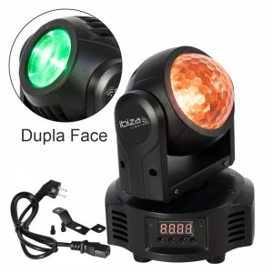 Moving Head Dupla Face Astro/Beam 2x10W RGBW DMX IBIZA - (MH-ASTRO-BEAM)