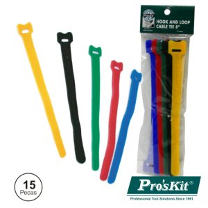 Abraçadeira Velcro Multicor 200mm 15x PROSKIT - (MS-V308)