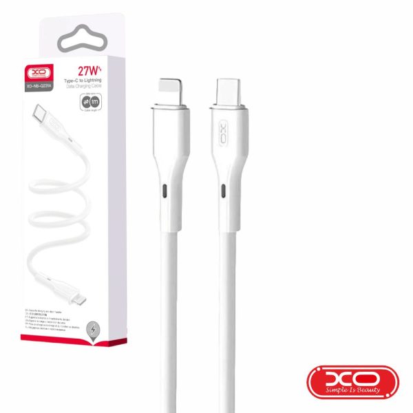 Cabo USB-C Macho / Lightning Macho PD 27W 1m Branco XO - (NB-Q231A-WH)