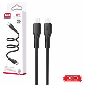 Cabo USB-C Macho / USB-C Macho PD 60W 1m Preto XO - (NB-Q231B-BK)