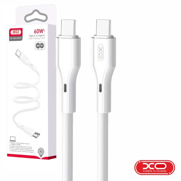 Cabo USB-C Macho / USB-C Macho PD 60W 1m Branco XO - (NB-Q231B-WH)